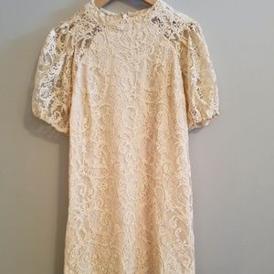 Lace mid length dress